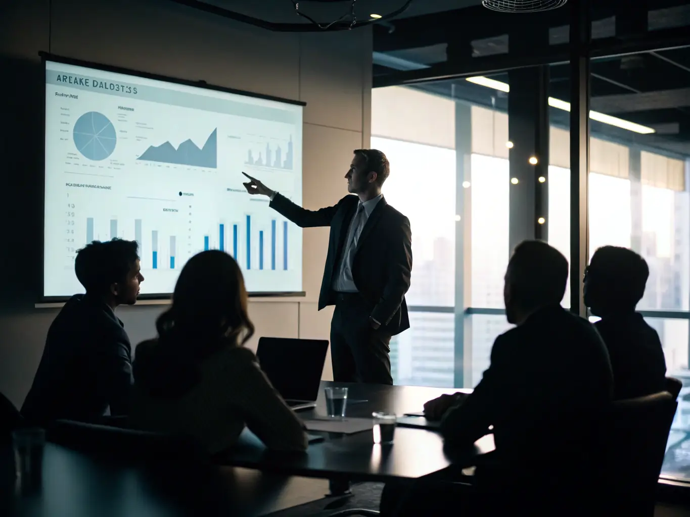 A consultant presenting data analysis and strategic recommendations to a corporate client, highlighting the importance of accurate advice in the consulting industry.